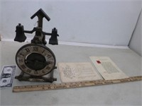 Unusual Spanish Wind Up Clock