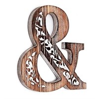 (N) Wartter Decorative Wooden Ampersand Wall DÃ©co