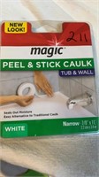 NEW IN PACKAGE PEEL AND STICK CAULK FOR BATHTUBS