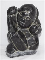 Inuit Soapstone Carving  E9 - 1749 - 5" H