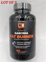 LOT OF 3  - Nobi Nutrition Ultimate Garcinia Fat B