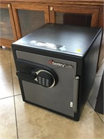 Sentry safe w/combo (need new batteries), approx