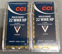 100 rnds CCI .22 Mag Ammo