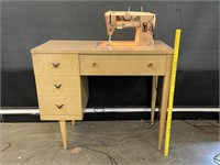 1960's Singer In-Cabinet Sewing Machine *Works*