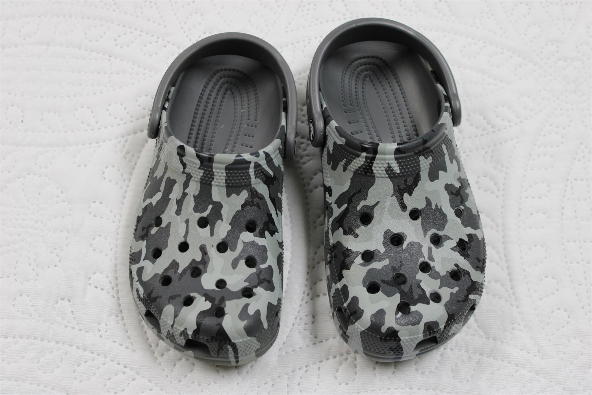 Camo Crocs Size J5