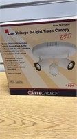 Low Voltage 3-Track Canopy Light