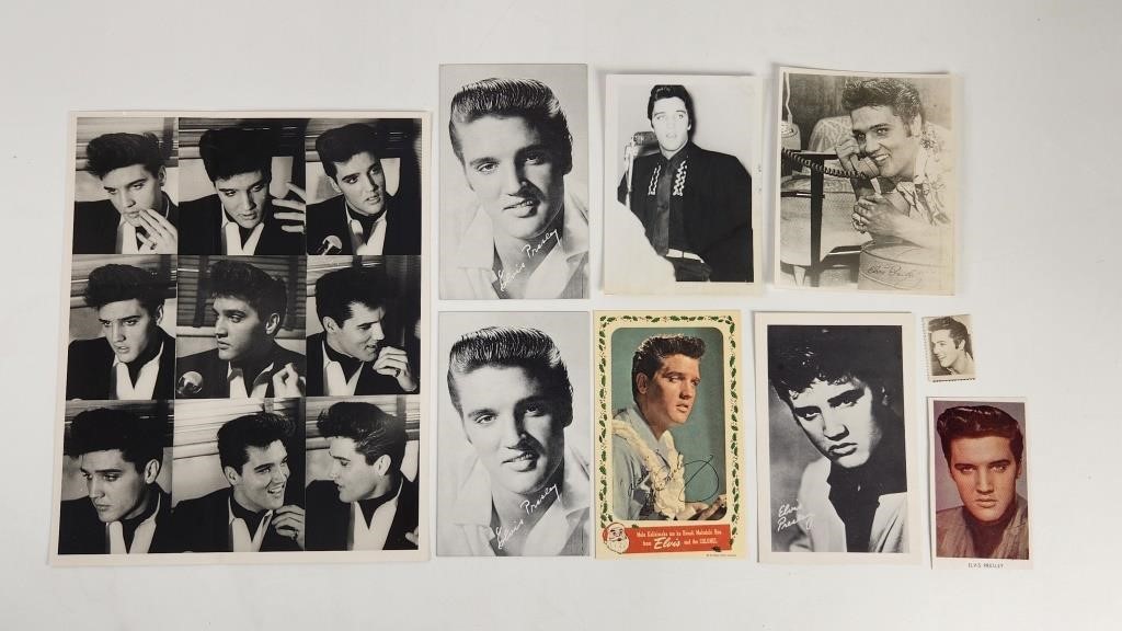 VINTAGE ELVIS PRESLEY PHOTOS, CARDS +