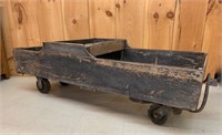 Unusual Primitive Cart Coffee Table