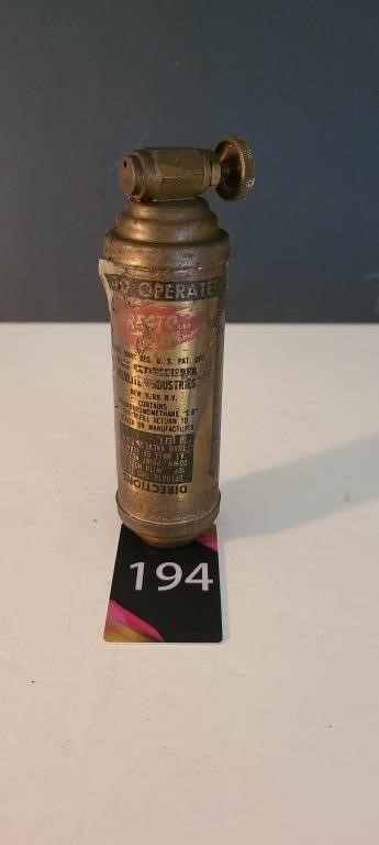 Vintage Presto CB Mini Fire Extinguisher 5"T