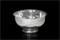AMERICAN SILVER ROSE / PUNCH BOWL