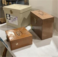 3 File boxes