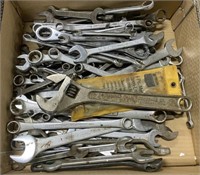 Box of Assorted Wrenches, Williams & Craftsman