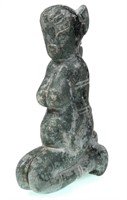 Archaistic Chinese Stone Carving, Kneeling Woman