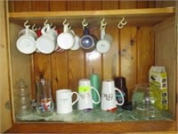 All cups in cabinet