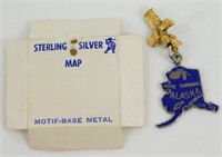 Vintage Sterling Silver “Alaska” Charm (Totem