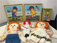 VINTAGE RAGGEDY ANN AND ANDY COLLECTIBLES