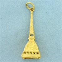 Mole Antonelliana Pendant in 18K Yellow Gold