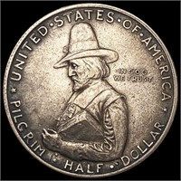 1920 Pilgrim Half Dollar NEARLY UNCIRCULATED