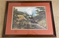 "Racing the Train" by Don Breckon.Framed Art