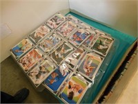 ONE BOX MISCELLANEOUS  SPORTS CARDS, 1 BINDER