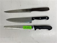 Lot Of 3 Kitchen Knives