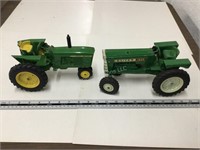 2 die cast tractors