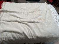Vintage Nubby Chenille Bedspread