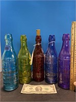 Glass Bottles set of 5