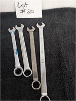 3 Craftsman wrenches and 1 Pittsburgh wrench