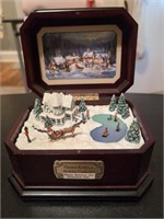 Thomas Kincaide music box Winter Scene No G6013