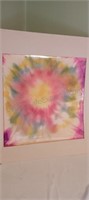 Matted Tie Dye Art  24x23