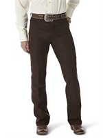 Wrangler mens Wrancher Dress jeans, Brown, 30W x