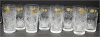 Set of 12 Bohemia Fine Cut Crystal Glass