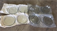 9 9" Glass Pie Plates