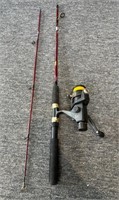 Zebco RX20 Fishing Reel on Zebco Rod