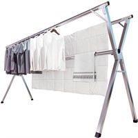 JAUREE 95 Inches Clothes Drying Rack Clothing Fold