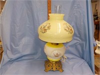 Antique Cherub lamp wrong shade electrified,