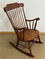 QUALITY MOOSEHEAD SOLID MAPLE ROCKING CHAIR