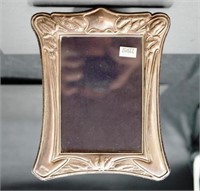 Art Nouveau style sterling silver picture frame