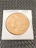 1oz .999 morgan copper round
