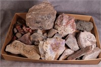 Box of Rocks, Amethyst, Petrified Wood & More