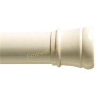 36-60 in. White Tension Shower Rod Cover