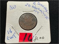 1863 One Cent Civil War Token