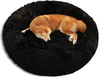 Kimpets Dog Bed  Donut Cuddler L 36x36 Black