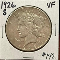 1926-S Peace Dollar - VF