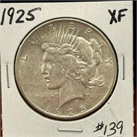 1925 Peace Dollar - XF