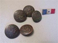 US Army Dress Buttons and Strip