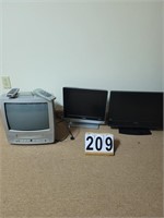 2 Monitors ~ TV DVD Player