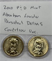 Of) 2010 P&D mint Abraham Lincoln president
