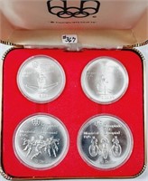 1974  Montreal Olympics Series III 4-coin set  Unc